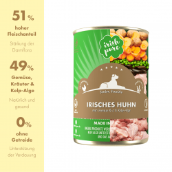 Irish Pure - SENIOR Nassfutter Huhn Gemüse & Kelp-Alge
