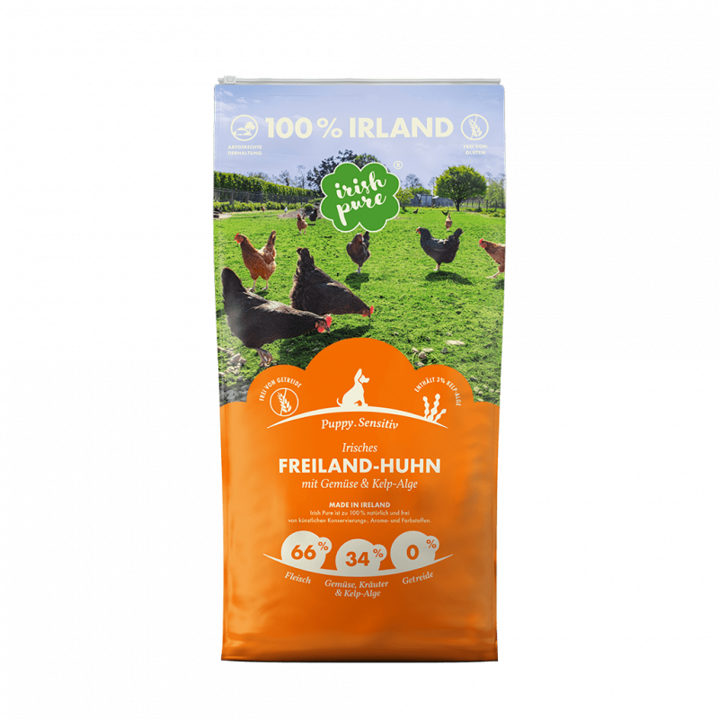 Angebot !!! Sortimentsaufgabe - Trockenfutter Huhn mit Gemüse & Kelp-Alge, Puppy