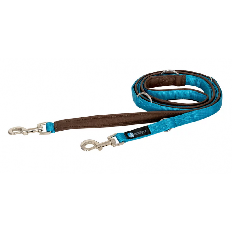 anny-x Führleine Bolt Fun braun/ petrol Middle