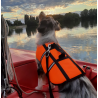 Hunde Schwimmhilfe -neon orange-