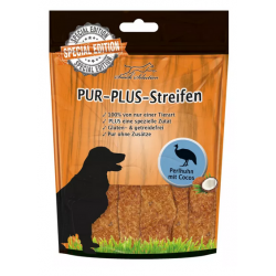 PUR Plus Streifen Perlhuhn + Kokos Kaustreifen 100g