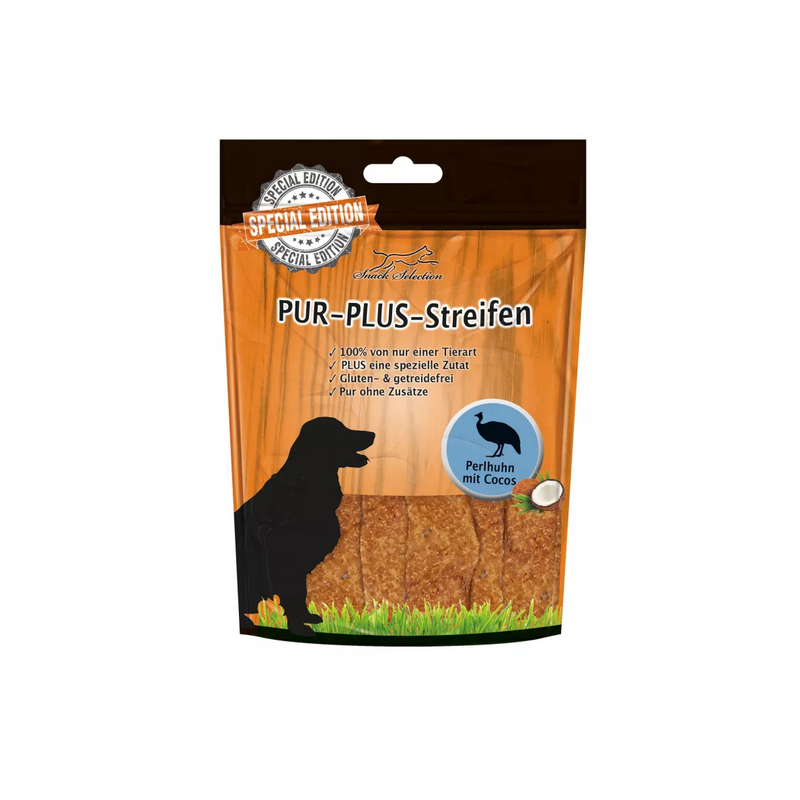 PUR Plus Streifen Perlhuhn + Kokos Kaustreifen 100g