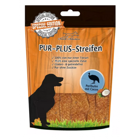 PUR Plus Streifen Perlhuhn + Kokos Kaustreifen 100g
