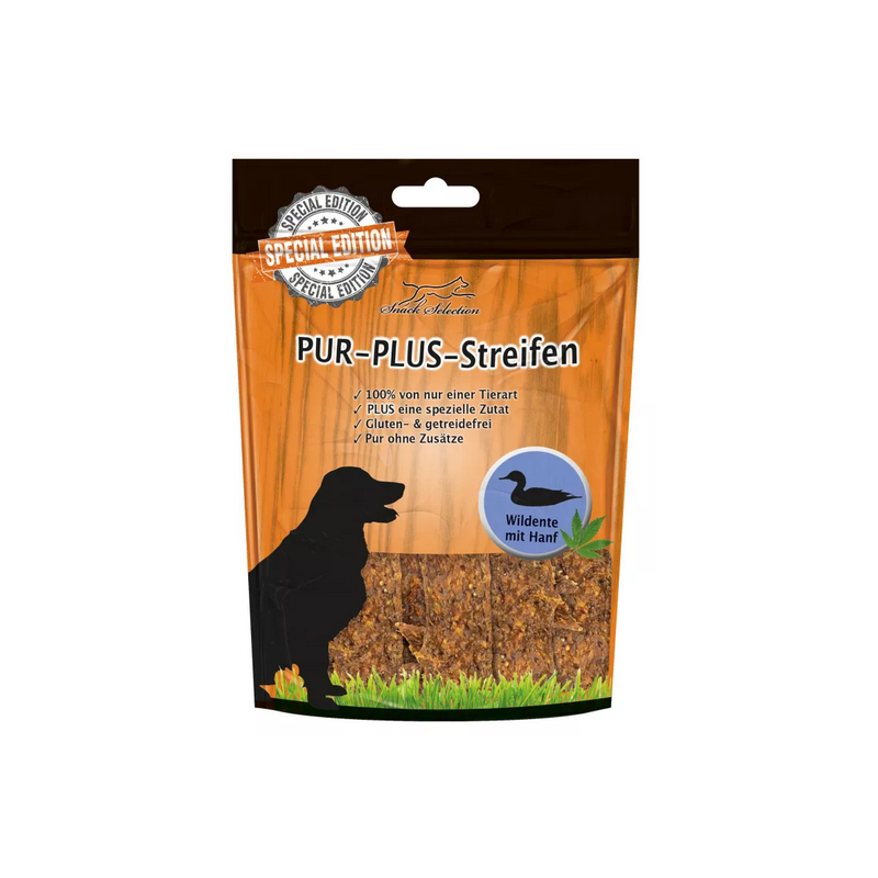 PUR-Plus-Streifen Wildente + Hanf Kaustreifen 100 g