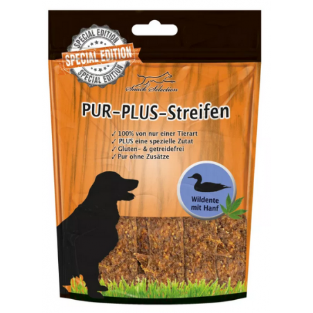 PUR-Plus-Streifen Wildente + Hanf Kaustreifen 100 g