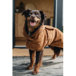 Cloud7 Hundebademantel Föhr Caramel