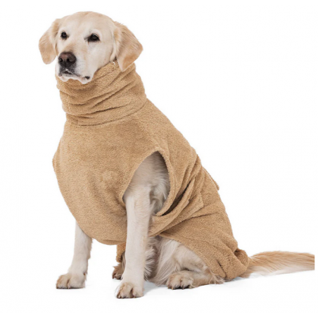 Lill´s Hundebademantel Sand Gr.S - 50cm Einzelstück