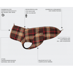 Cloud7 Hundemantel Glasgow Orange