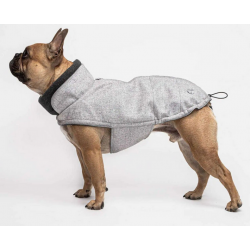 Cloud7 Hundemantel BULLDOGGE Brooklyn Flanell Grey