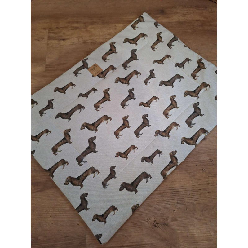 Hundedecke Dackel 50x68cm Handmade with Love