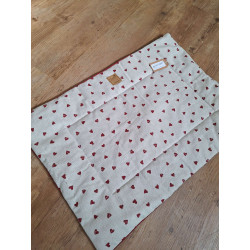 Hundedecke Herz 45x65 cm Handmade with Love
