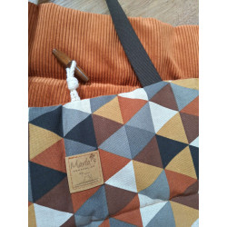 Hunde Reise-/Restaurantdecke Raute 90x65 cm Handmade with Love