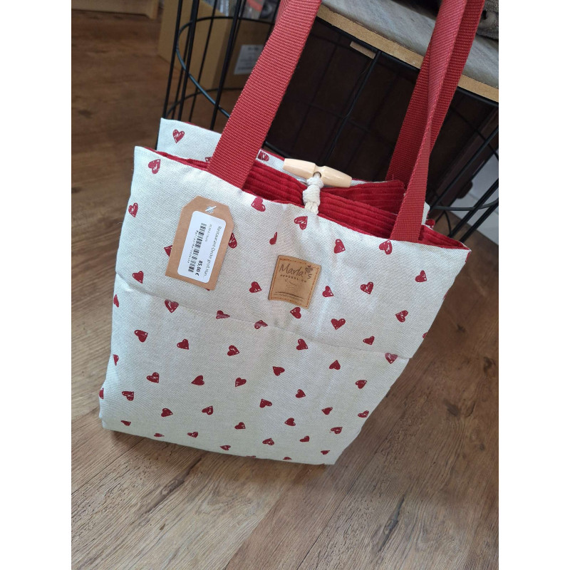 Hunde Reise-/Restaurantdecke Herz 80x65 cm Handmade with Love