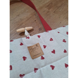 Hunde Reise-/Restaurantdecke Herz 80x65 cm Handmade with Love