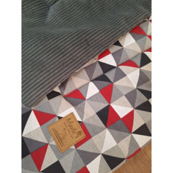 Hundedecke Dreieck 85x65 cm Handmade with Love