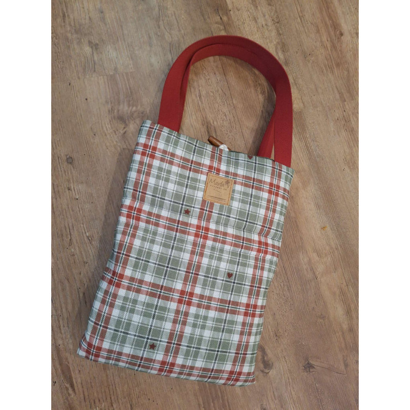 Hunde Reise-/Restaurantdecke Kariert 72x68 cm Handmade with Love