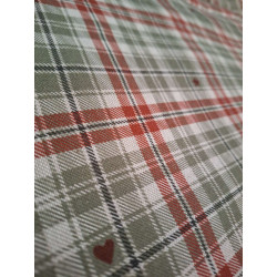 Hunde Reise-/Restaurantdecke Kariert 72x68 cm Handmade with Love