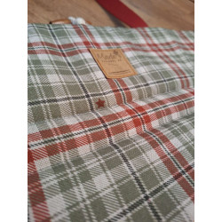 Hunde Reise-/Restaurantdecke Kariert 72x68 cm Handmade with Love