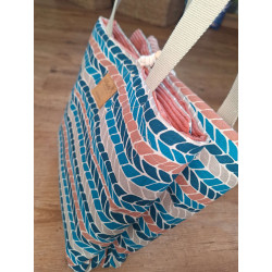 Hunde Reise-/Restaurantdecke Fischgrat 90x65 cm Handmade with Love