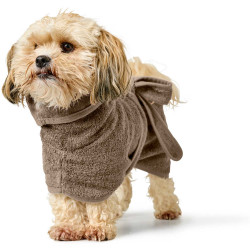 HUNTER Hunde-Bademantel Riga, taupe