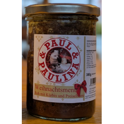 P&P Herzstück im Glas Weihnachtsmenü Reh mit Kürbis und Preiselbeere 380g