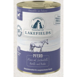 Lakefields® Nassfutter-Menü Pferd Pferd mit Süßkartoffeln, Karotte und Kürbis