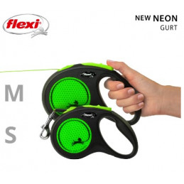 Flexi NEW NEON Gurt pink