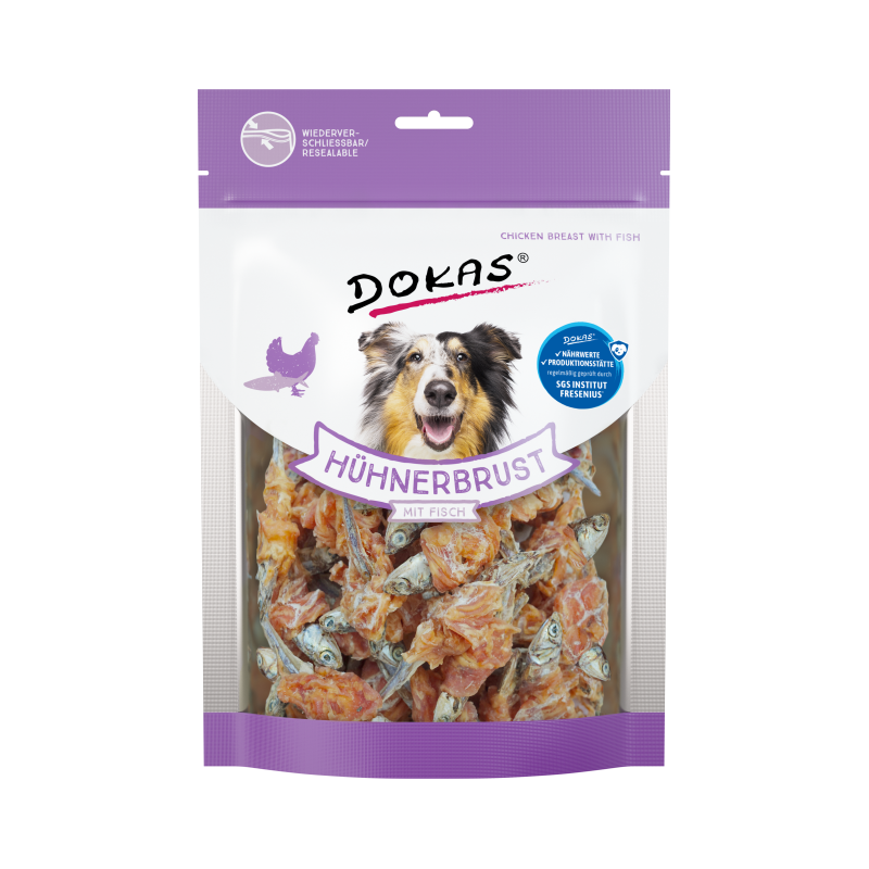 Dokas Hühnerbrust mit Fisch 220g
