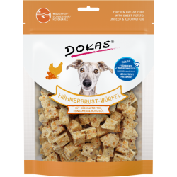 Dokas Hühnerbrust-Würfel mit Süßkartoffel, Leinsamen & Kokosöl  150 g