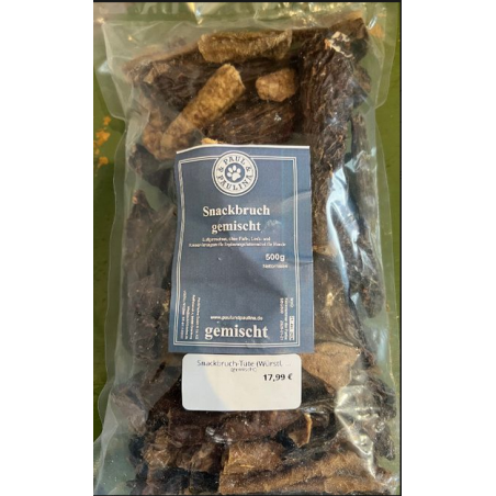 Snackbruch-Tüte (Würstl, Grissini etc) versch.Sorten - 500g