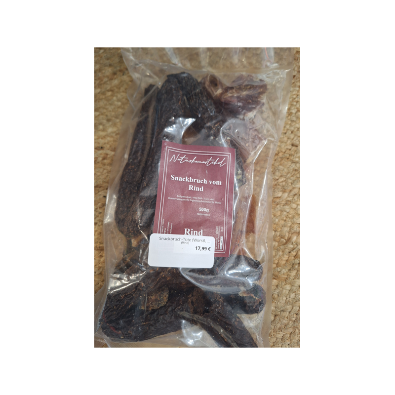 Snackbruch-Tüte (Würstl, Grissini etc) versch.Sorten - 500g