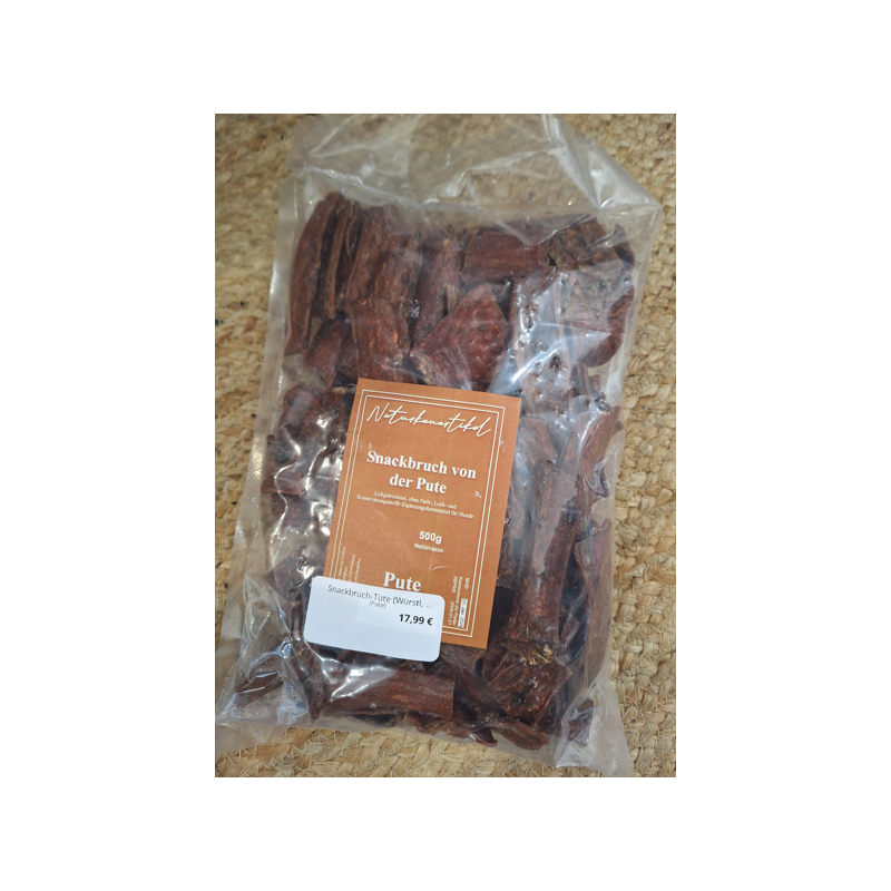 Snackbruch-Tüte (Würstl, Grissini etc) versch.Sorten - 500g