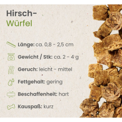 Hirsch-Würfel 250g