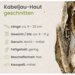 Kabeljau-Haut, geschnitten 100g