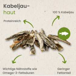 Kabeljau-Haut, geschnitten 100g