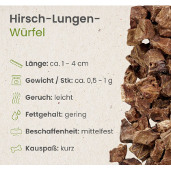 Hirsch-Lungen-Würfel 100g