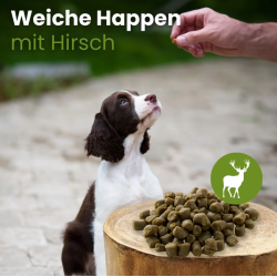 Weiche Happen mit Hirsch 250g