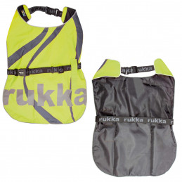 Rukka®Pets Hundewarnweste Rukka® FLAP Hunde Sicherheitsweste - Warnweste Neongelb
