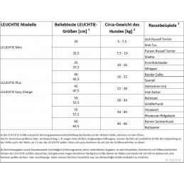 LEUCHTIE Easy Charge - LED Halsband für Hunde - sunset-orange