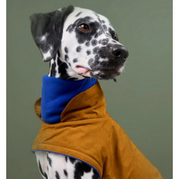 Cloud7 Hundemantel Brooklyn Waxed Cotton Curry