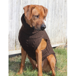 JUMPER - WALNUT BROWN, 100 % Wolle vom Merino Schaf