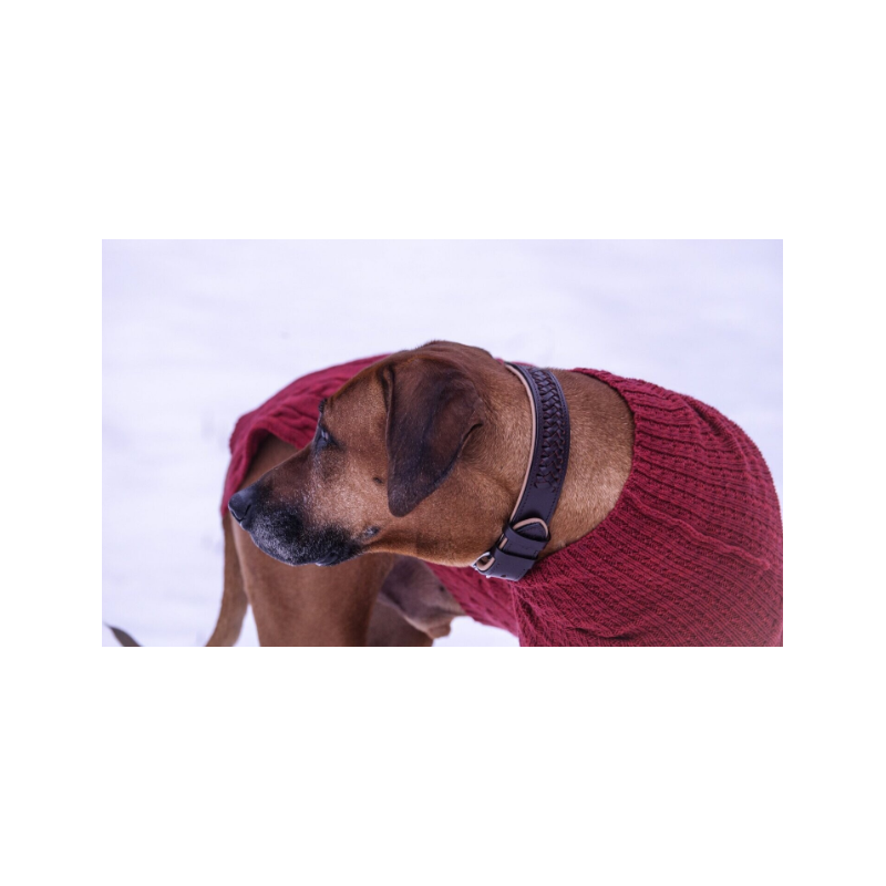 JUMPER - RUSTY RED, 100 % Wolle